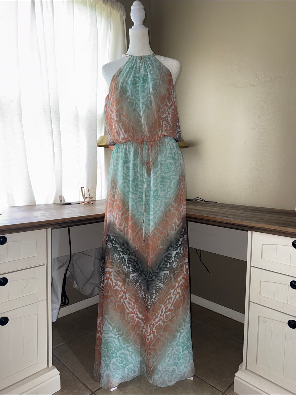 Vince Camuto Halter Maxi Dress
